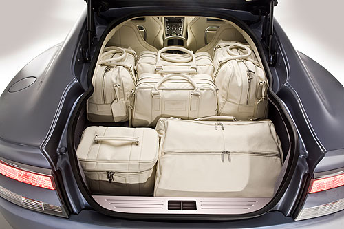 Large luggage space in the Aston Martin Rapide