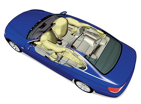 BMW Series 3 airbag system