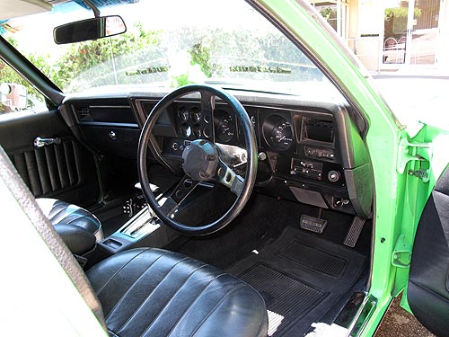 The dashboard on the 1976 Holden Sandman