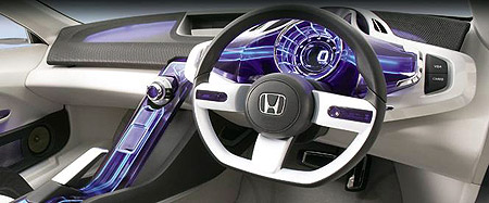 Dashboard of the Honda CRZ concept car