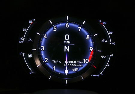 Lexus concept sports car dashboard