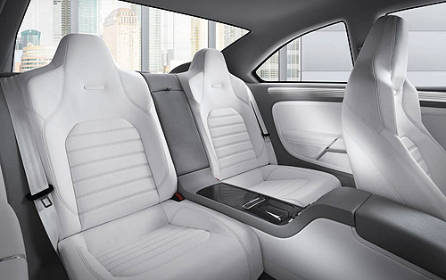 The rear seats in the VW Compact Coupe