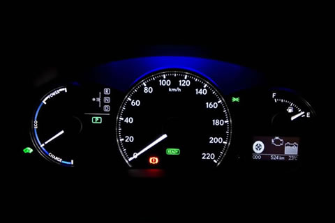 Dash lighting in ECO and NORMAL modes