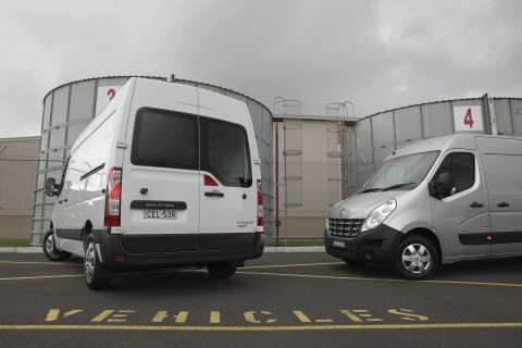 rear view of the renault master