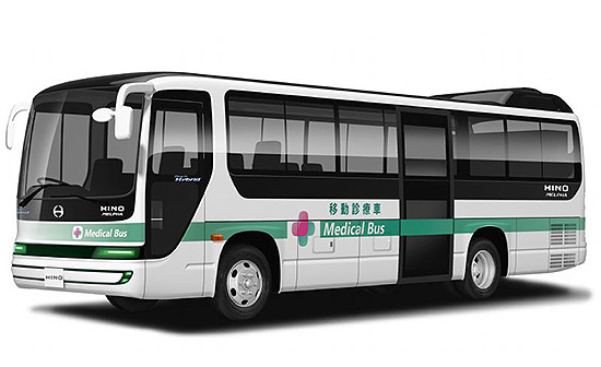 Hino hybrid bus