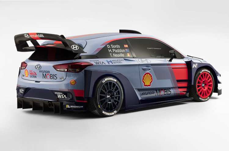 Hyundai 120 coupe built for the 2017 World Rally Championship